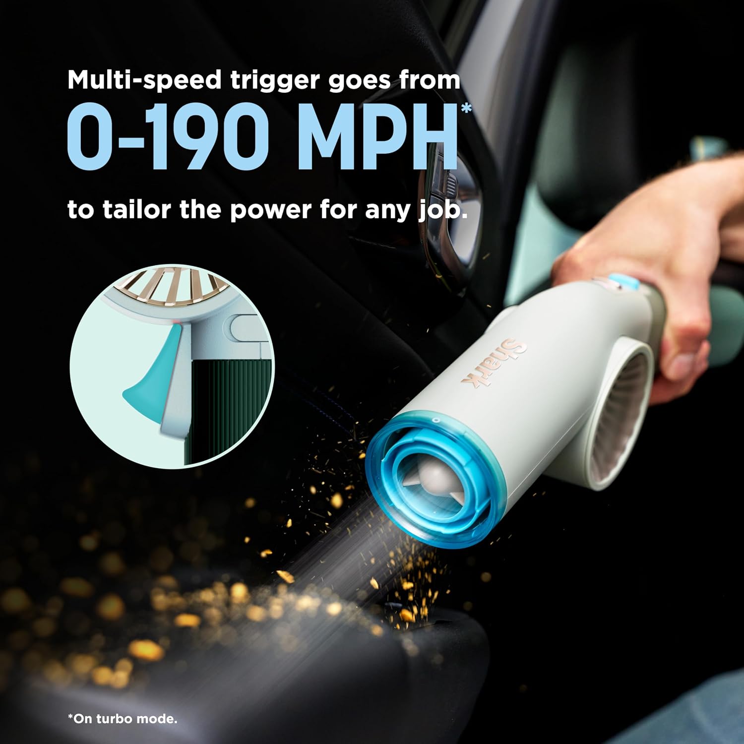 Multi-speed trigger, 0-190 MPH