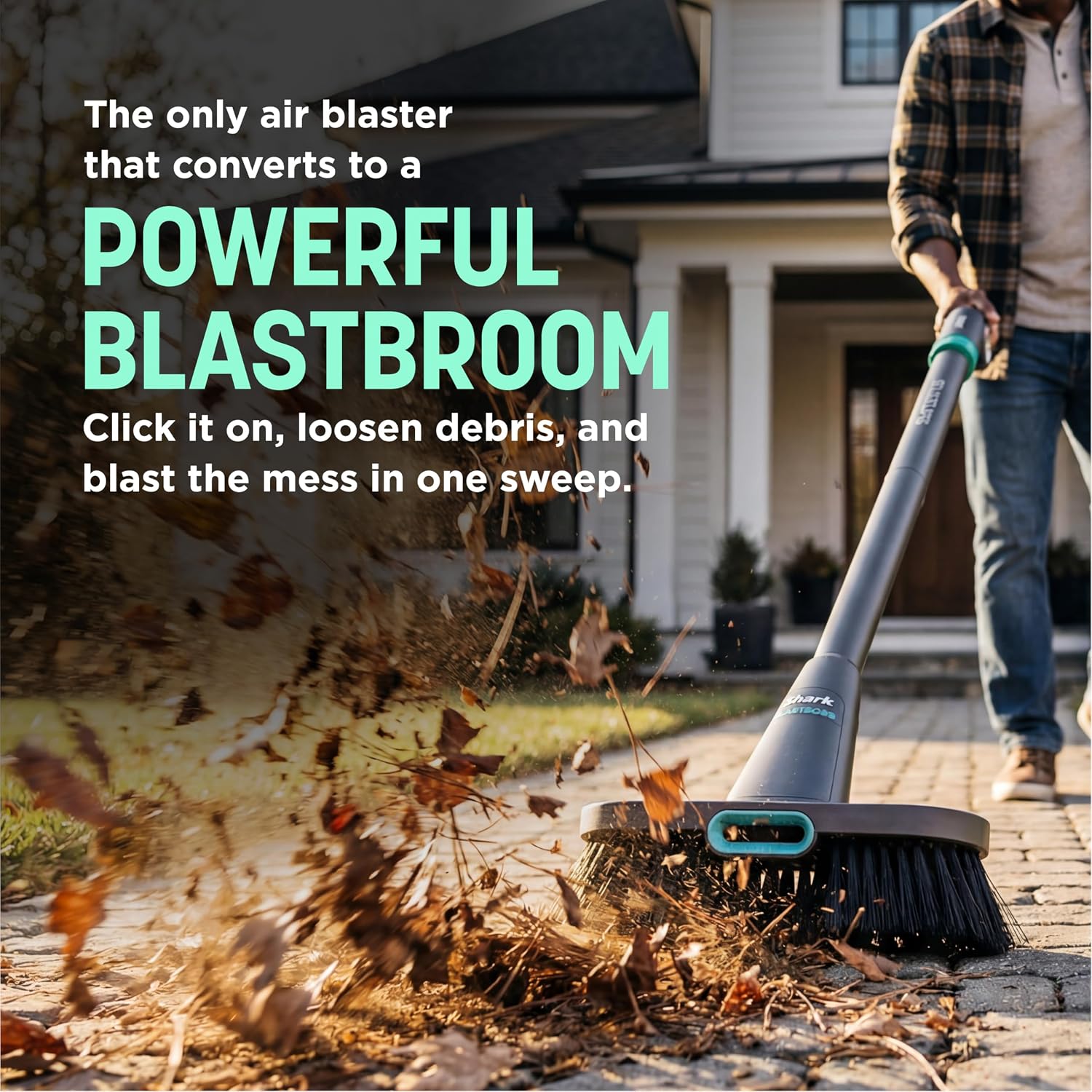 Converts to a powerful BlastBroom